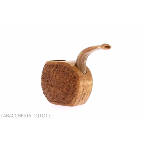 Vest Pocket stand up Celtique en bruyère rustique légère - Pipe Pour le Tabac - Racine naturelle