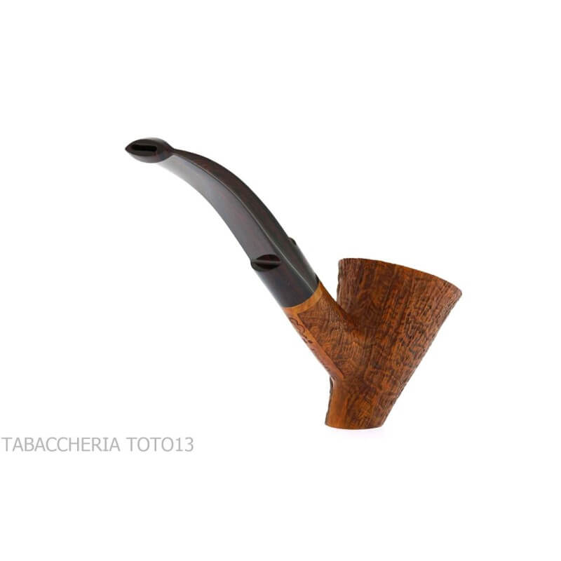 Le Nuvole bent doublin in sandblasted briar - Le nuvole - Maurizio Tombari