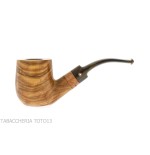 Bent billiard pipa de olivo por Tom Spanu - Pipas de Tabaco