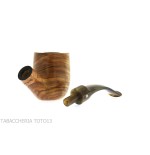 Bent billiard pipa de olivo por Tom Spanu - Pipas de Tabaco