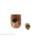 Bent billiard pipa de olivo por Tom Spanu - Pipas de Tabaco
