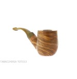 Bent billiard pipa de olivo por Tom Spanu - Pipas de Tabaco