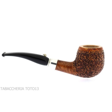 Pipa duck's shape bent apple briar rusticated - Tobacco Pipes - Natural root