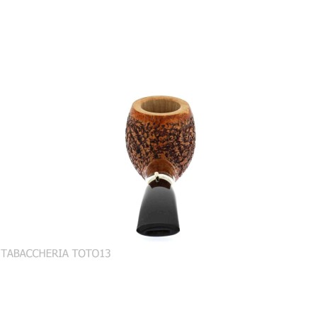 Pipa duck's shape bent apple briar rusticated - Tobacco Pipes - Natural root