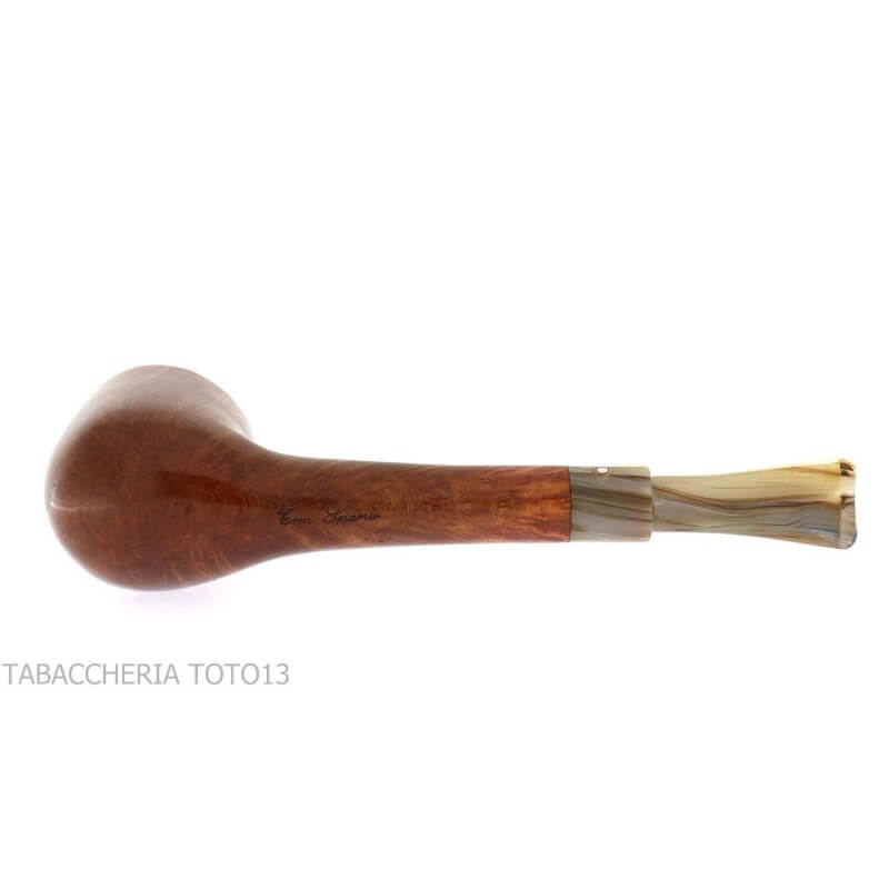 Tom Spanu Lumberman pipe in Scoparia Sarda heather briar - Tom Spanu pipe