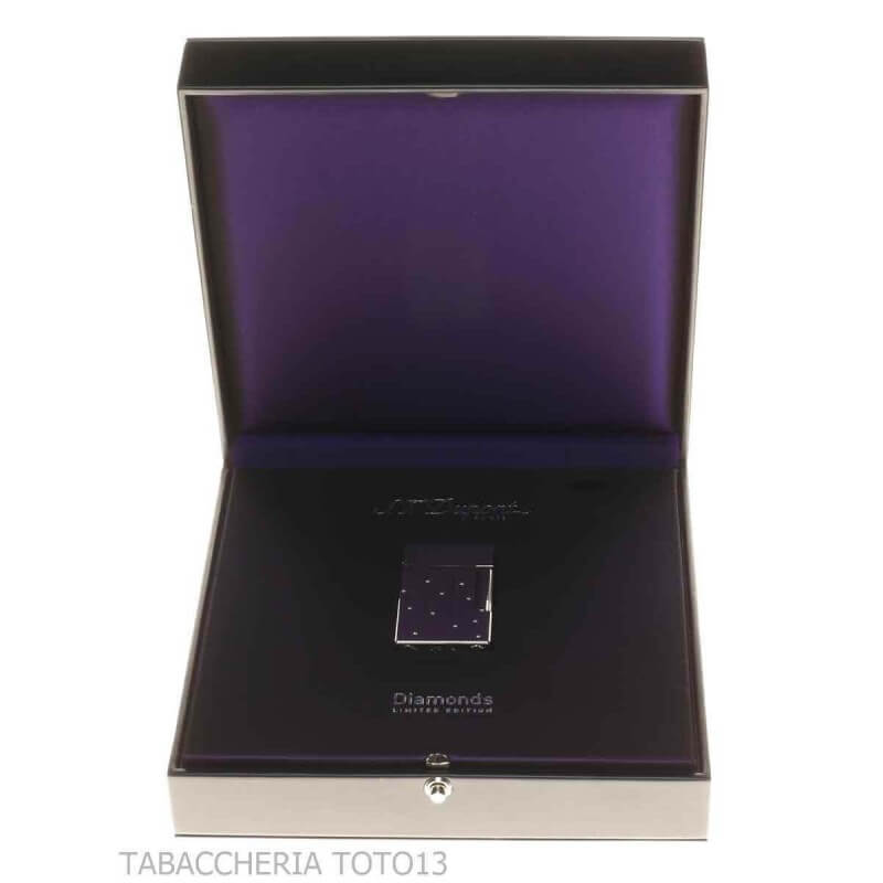 Accendino St Dupont linea 2 con diamanti | Limited edition 2005 Diamond Drops - S.t. Dupont