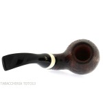 Fiamma di Re pipa de tabaco forma curvada Shou sugi Ban acabado - Pipas de Tabaco