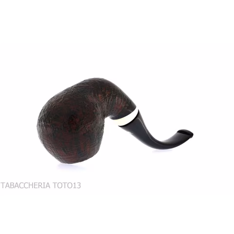 Fiamma di Re pipa de tabaco forma curvada Shou sugi Ban acabado - Pipas de Tabaco