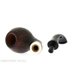 Fiamma di Re bent Apple pipe Shou sugi Ban finish - Tobacco Pipes - Natural root