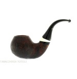 Fiamma di Re pipa de tabaco forma curvada Shou sugi Ban acabado - Pipas de Tabaco
