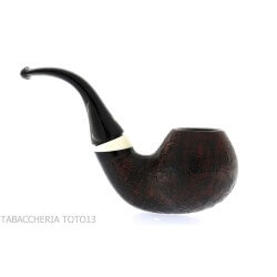 Fiamma di Re Tabakpfeife gebogen Shou sugi Ban Finish Fiamma di Re di Andrea Pascucci Fiamma Di Re