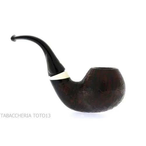 Fiamma di Re Tabakpfeife gebogen Shou sugi Ban Finish - Tabakpfeifen