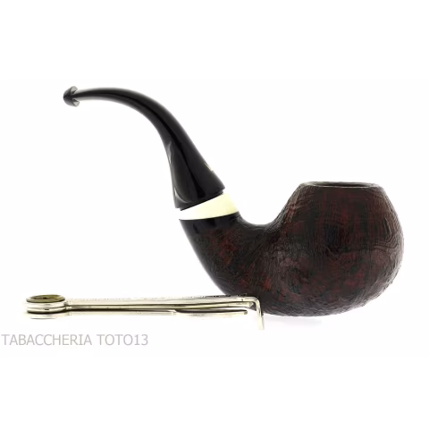 Fiamma di Re Tabakpfeife gebogen Shou sugi Ban Finish - Tabakpfeifen
