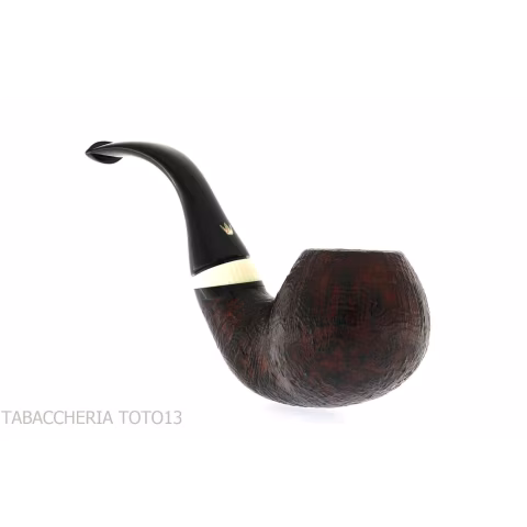 Fiamma di Re Tabakpfeife gebogen Shou sugi Ban Finish - Tabakpfeifen