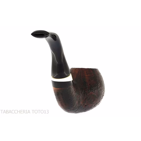 Fiamma di Re bent Apple pipe Shou sugi Ban finish - Tobacco Pipes - Natural root