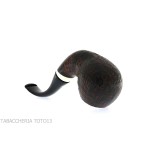 Fiamma di Re pipa de tabaco forma curvada Shou sugi Ban acabado - Pipas de Tabaco