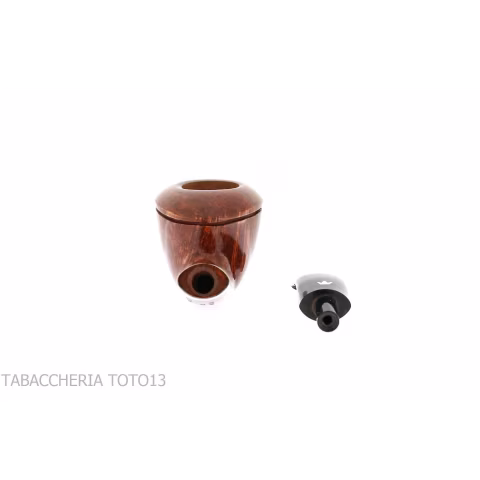 Fiamma di Re pipe bent Dublin shape oval in shiny briar - Tobacco Pipes - Natural root