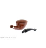 Fiamma di Re pipe bent Dublin shape oval in shiny briar - Tobacco Pipes - Natural root