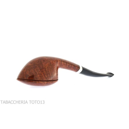 Pipa Fiamma di Re doblado en forma de Dublín ovalado en brezo brillante - Pipas de Tabaco