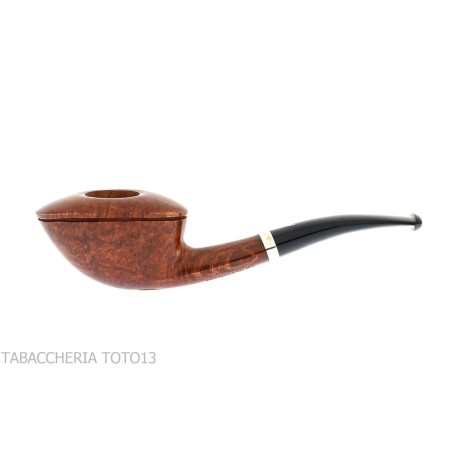 Pipa Fiamma di Re doblado en forma de Dublín ovalado en brezo brillante - Pipas de Tabaco