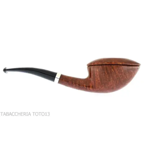Pipe Fiamma di Re cintrée Dublin forme ovale en bruyère brillante - Pipe Pour le Tabac - Racine naturelle