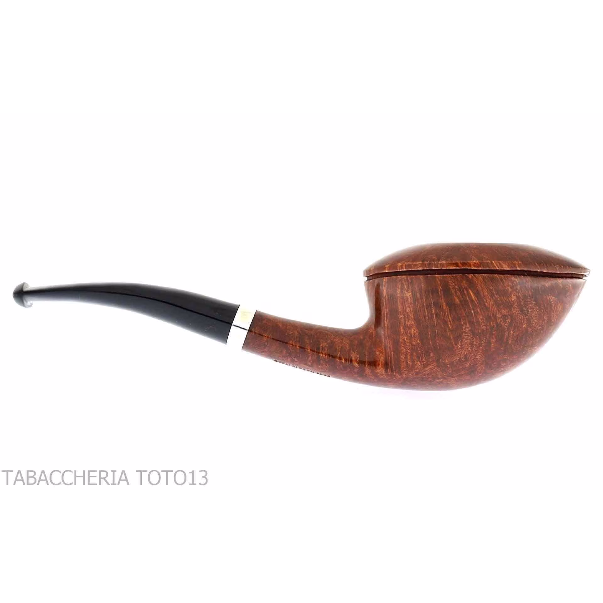 Fiamma di Re pipe bent Dublin shape oval in shiny briar - Tobacco Pipes - Natural root