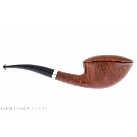 Fiamma di Re pipe bent Dublin shape oval in shiny briar - Tobacco Pipes - Natural root