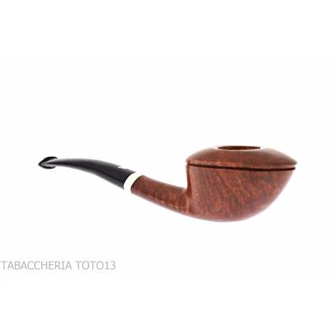Fiamma di Re pipe bent Dublin shape oval in shiny briar - Tobacco Pipes - Natural root