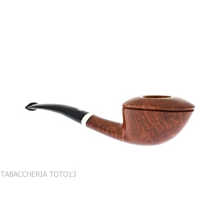 Pipa Fiamma di Re doblado en forma de Dublín ovalado en brezo brillante - Pipas de Tabaco