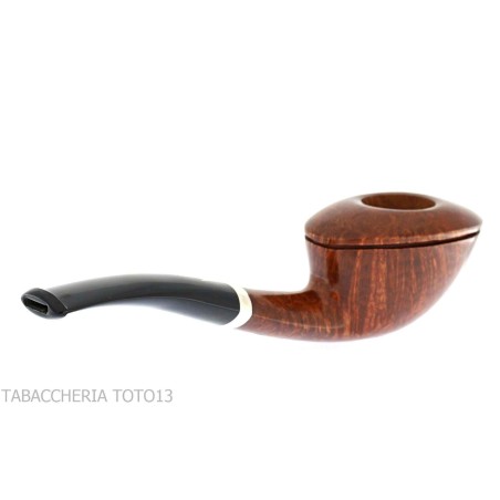 Pipa Fiamma di Re doblado en forma de Dublín ovalado en brezo brillante - Pipas de Tabaco