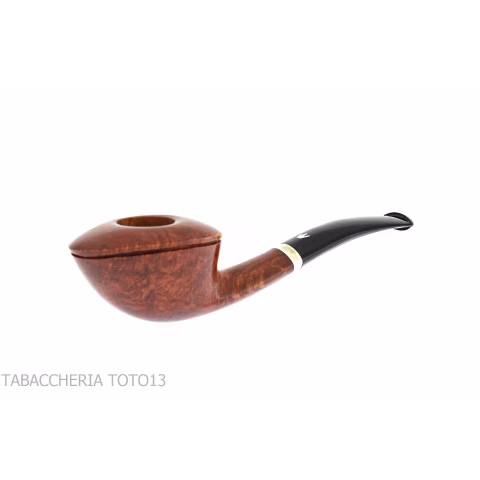Fiamma di Re pipe bent Dublin shape oval in shiny briar - Tobacco Pipes - Natural root
