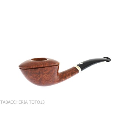 Pipa Fiamma di Re doblado en forma de Dublín ovalado en brezo brillante - Pipas de Tabaco