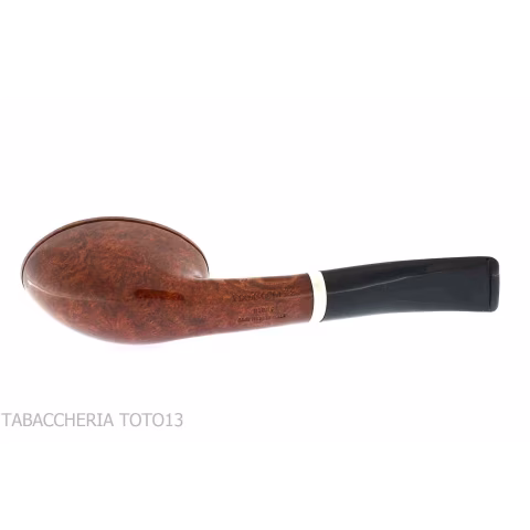 Fiamma di Re pipe bent Dublin shape oval in shiny briar - Tobacco Pipes - Natural root