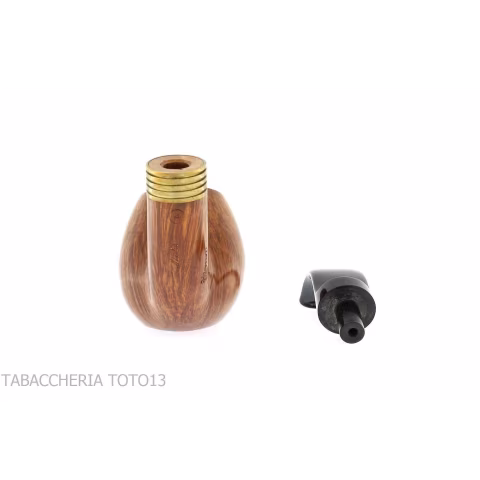 Mastro de Paja bent apple radica naturale media grado 4 curva con ghiera - Pipe