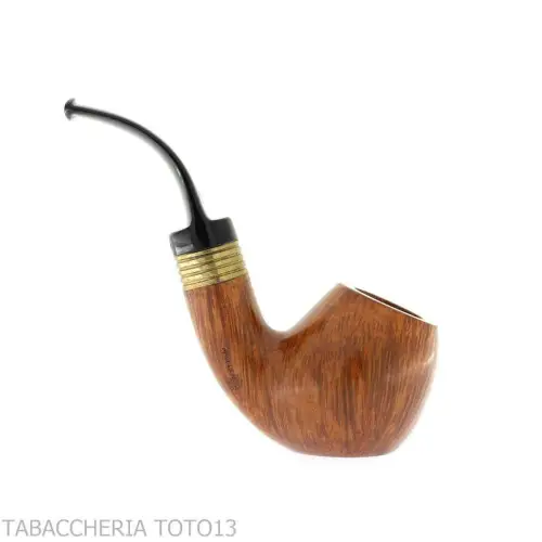 Mastro de Paja pipe naturel grade moyen 4 courbe avec virole - Pipe Pour le Tabac