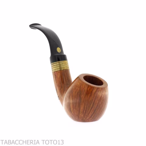Mastro de Paja bent apple radica naturale media grado 4 curva con ghiera - Pipe