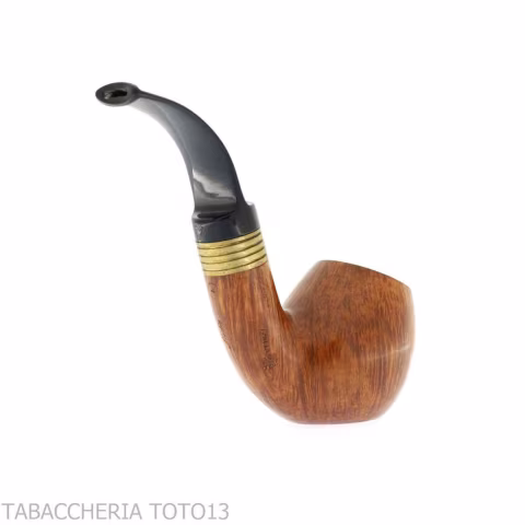 Mastro de Paja bent apple radica naturale media grado 4 curva con ghiera - Pipe