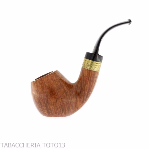 Mastro de Paja bent apple radica naturale media grado 4 curva con ghiera - Pipe