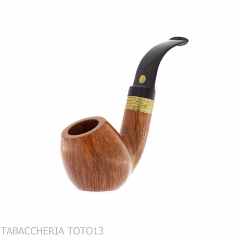 Mastro de Paja bent apple radica naturale media grado 4 curva con ghiera - Pipe