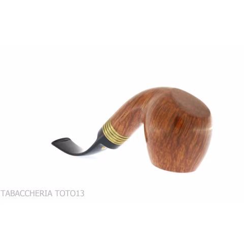 Mastro de Paja bent apple radica naturale media grado 4 curva con ghiera - Pipe