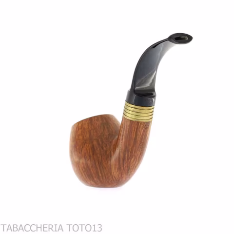Mastro de Paja bent apple radica naturale media grado 4 curva con ghiera - Pipe