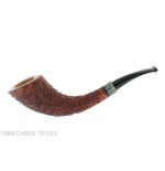 Fiamma di re Heather Line Pfeife, Hornform, rustikales Briar-Finish - Tabakpfeifen