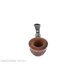 Fiamma di re Heather Line Pfeife, Hornform, rustikales Briar-Finish - Tabakpfeifen