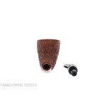 Fiamma di re Heather Line Pfeife, Hornform, rustikales Briar-Finish - Tabakpfeifen