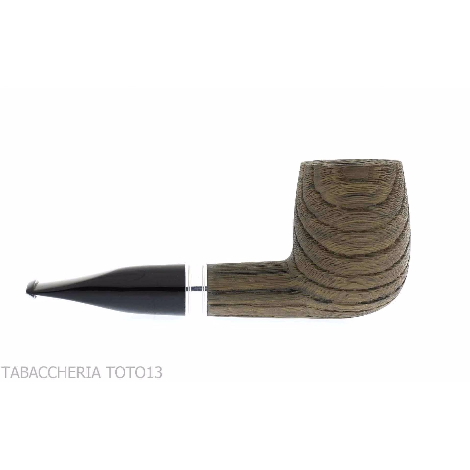 Billiard pipe Maigret 1201 in briar Bog oak limited edition - Tobacco Pipes - Bog oak