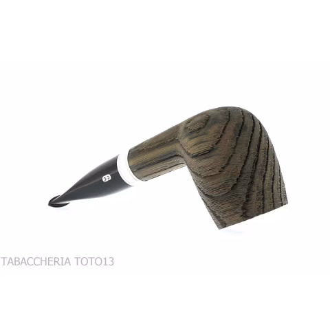 Billiard pipe Maigret 1201 in briar Bog oak limited edition - Tobacco Pipes - Bog oak
