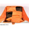 Porte-rouleau Albieri 4 pipes et accessoires en cuir orange et marron