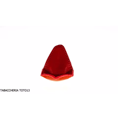 Albieri posapipe 1 posti magnetico in pelle rosso scuro - Accessori Per Pipe