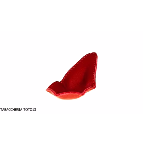Albieri posapipe 1 posti magnetico in pelle rosso scuro - Accessori Per Pipe
