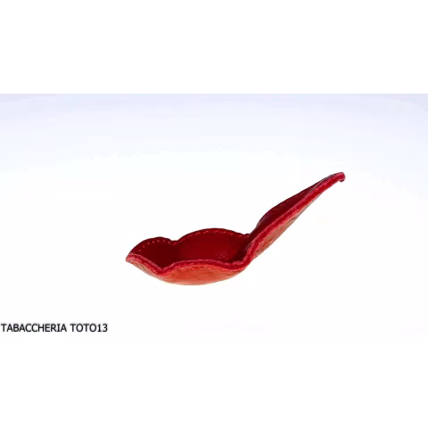 Albieri posapipe 1 posti magnetico in pelle rosso scuro - Accessori Per Pipe